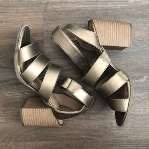 Metallic Gold Heels | Size 6